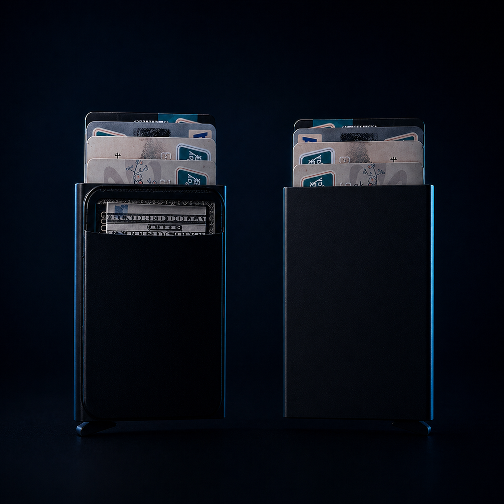 HOAX Smart Wallet - Credit Card Holder with Metal Surface