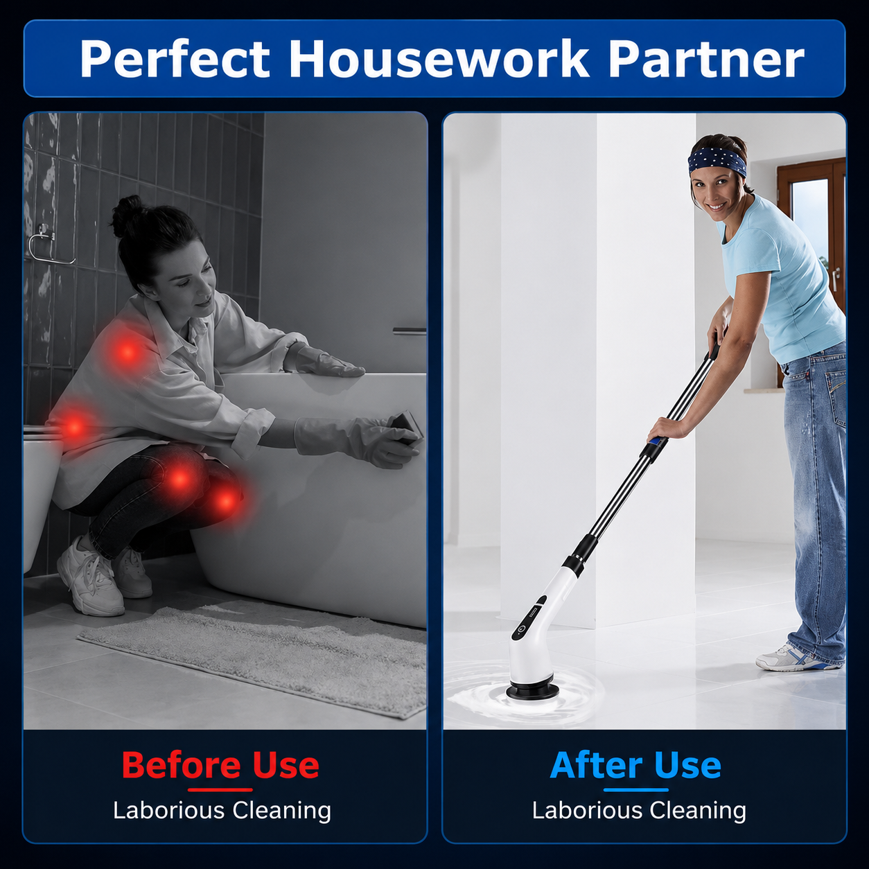 Cordless Electric Spin Scrubber