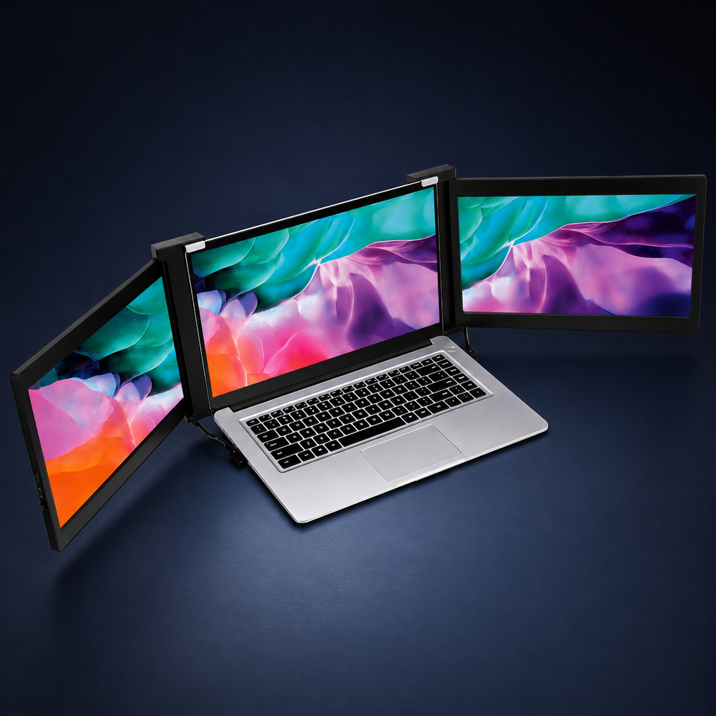 Portable Dual-Screen Laptop Monitor