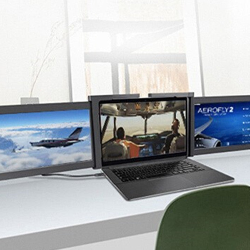 Portable Dual-Screen Laptop Monitor