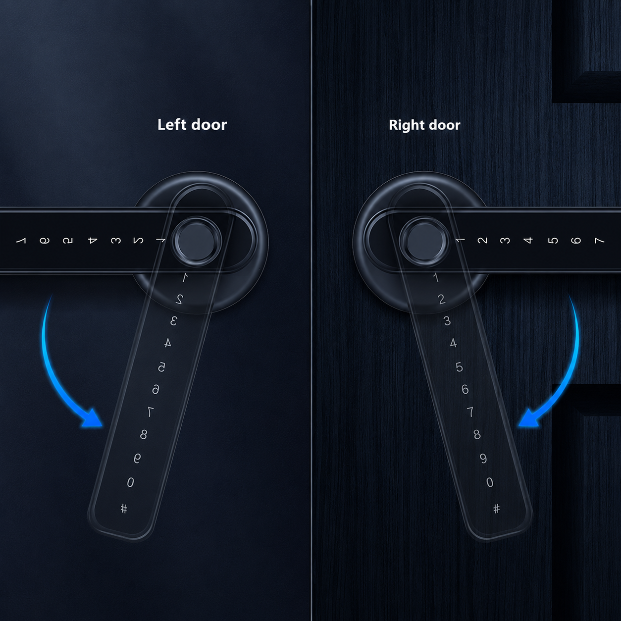 Smart Fingerprint Door Lock Handle