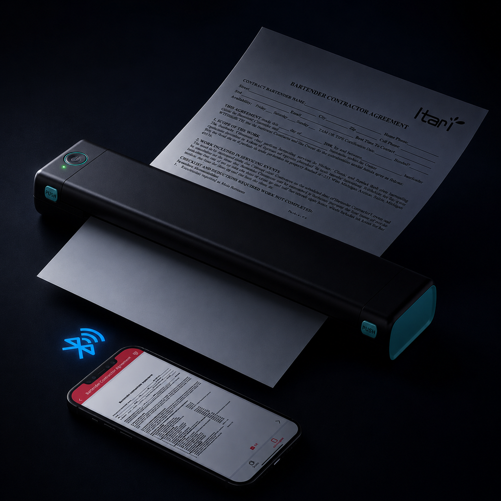 Wireless A4 Portable Printer - with bluetooth connection