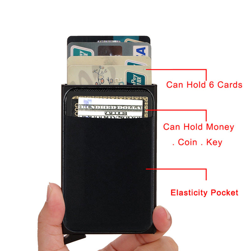 HOAX Smart Wallet - Credit Card Holder with Metal Surface